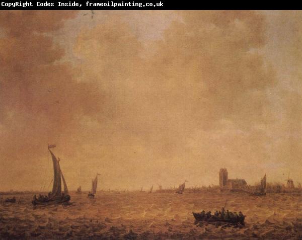 Jan van Goyen View of Dordrecht across the river Merwede